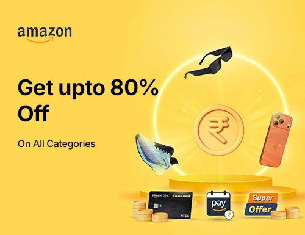 Amazon: get up to 80% off on all categories