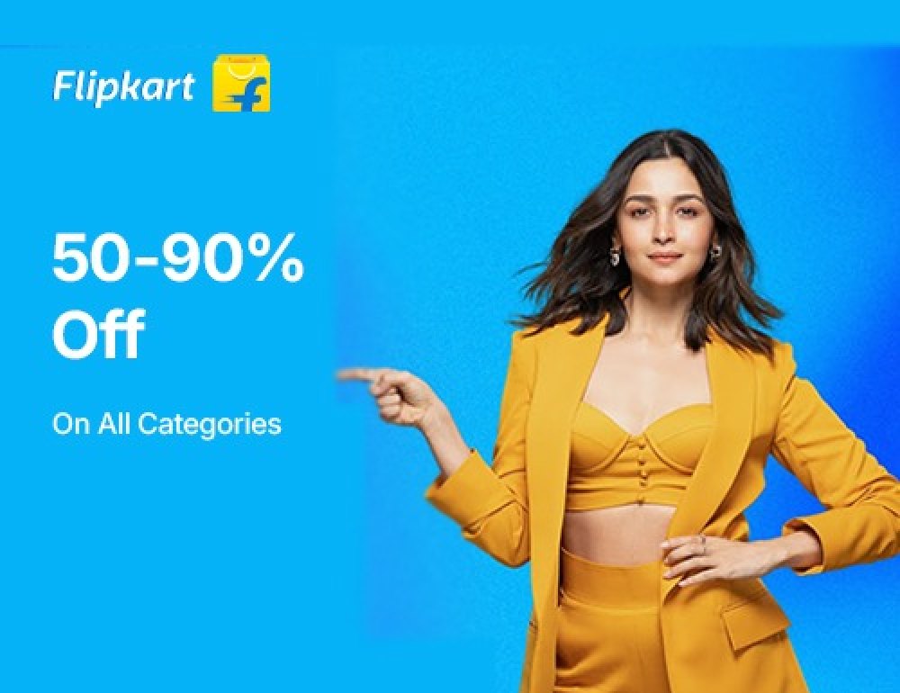 Flipkart: 50-90% off on all categories