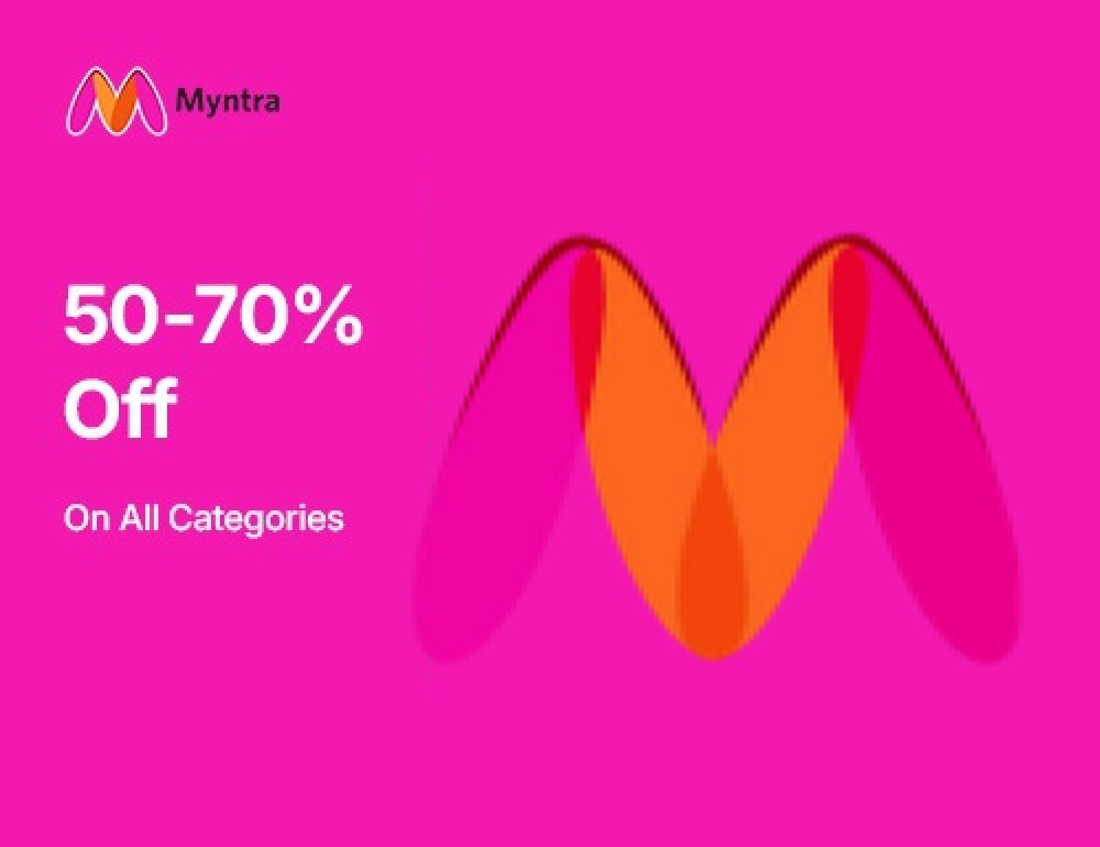 Myntra: 50-70% off on all categories