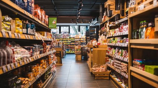 Supermarket aisle