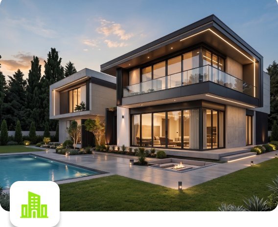 Modern house with a pool